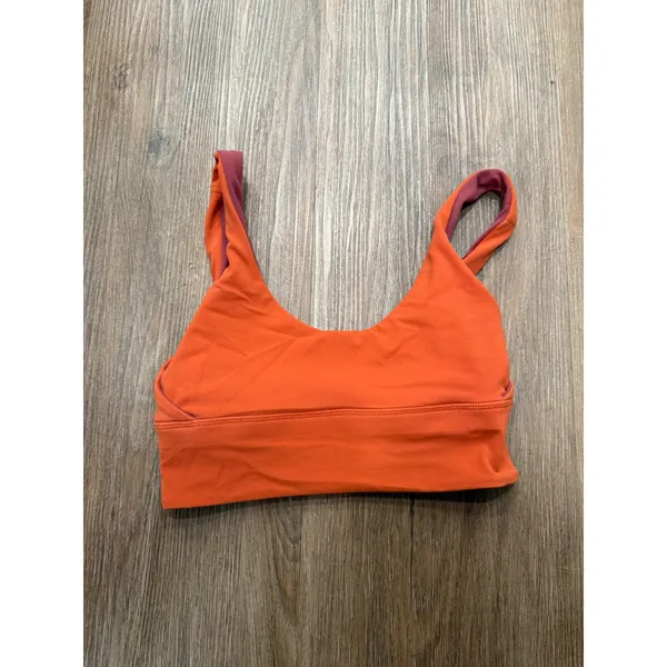 Lululemon‎ Align Reversible Bra Orange Berry Nulu Light Support Size 4 LW2DABS - Image 3
