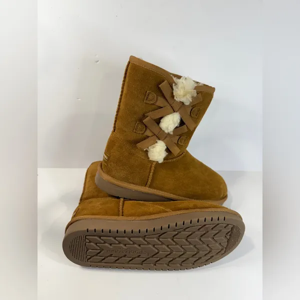 Koolaburra by UGG Chestnut Bow Shearling Winter Boots Women’s 5 - Image 4