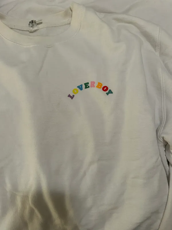 BRAVO Loverboy Sweatshirt White Size M - Image 2