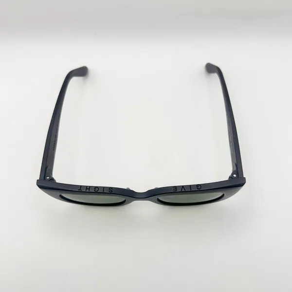 Toms Traveler Collection Sydney Matte Black Cat Eye Green Lenses Sunglasses - Image 2