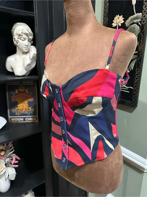 RESA Sienna Bustier Crop Tank Top – Size Small - Image 3