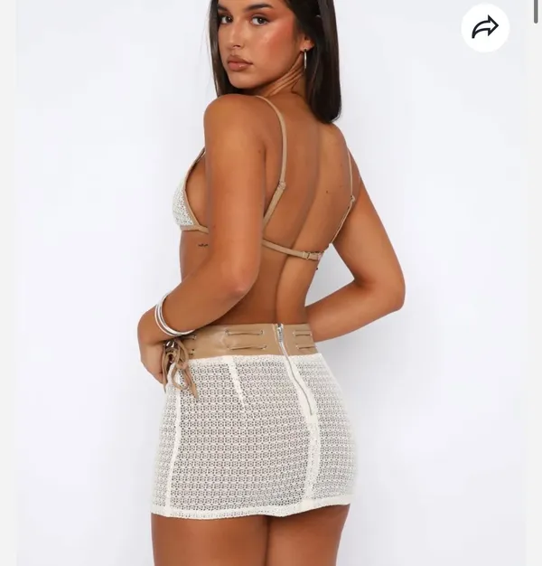White Fox Give It Up To Me Mini Skirt - M - Image 7