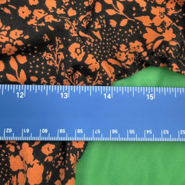 Altar'd State XS Black Orange Deep V Neck Long Sleeve Mini Dress Indie Skater - Image 5