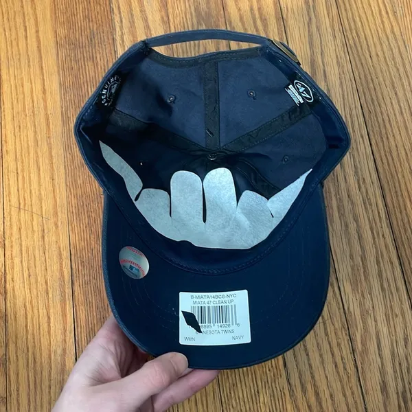 '47‎ Brand Women's Navy Minnesota Twins Team Miata Clean Up Adjustable Hat NWT - Image 6