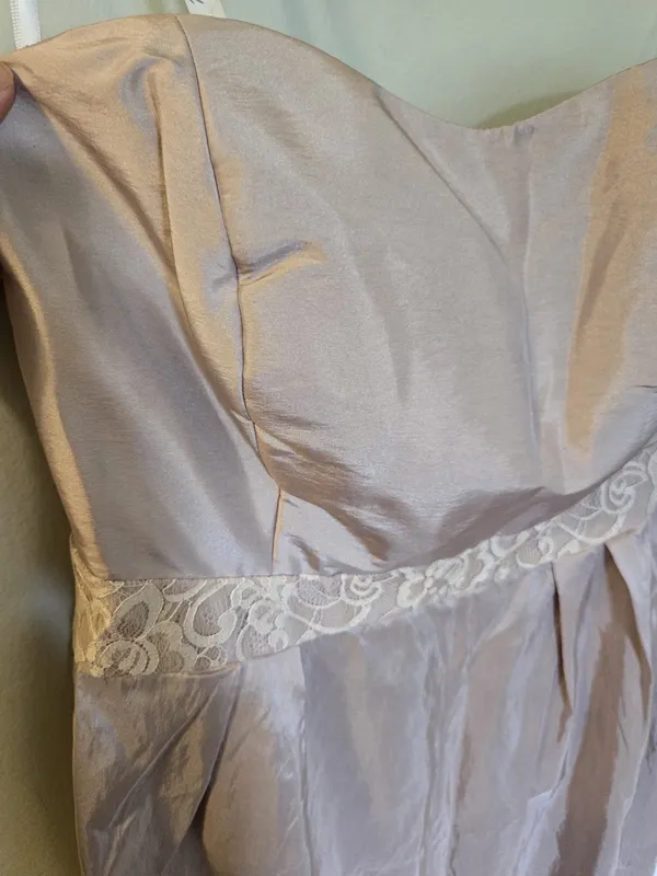 Strapless Evening Gown in Blush Pink Size 10 - Image 2