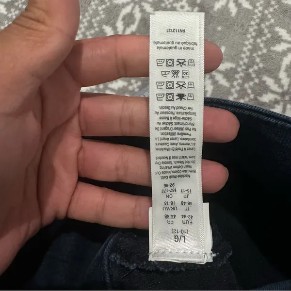 Spanx High Rise Side Zip Alexia‎ StretchSkinny Jeans Indigo Large Minimalist - Image 6