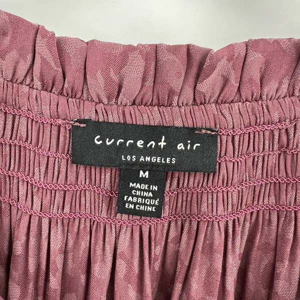 Current Air Anthropologie Aurelie Pleated Smocked‎ Waist Mini Dress Size Medium - Image 9