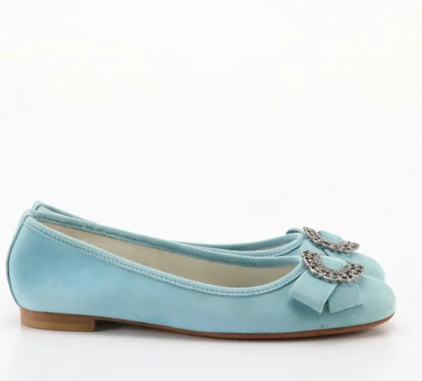 Alberto la Torre blue suede ballet flats size 37 - Image 5