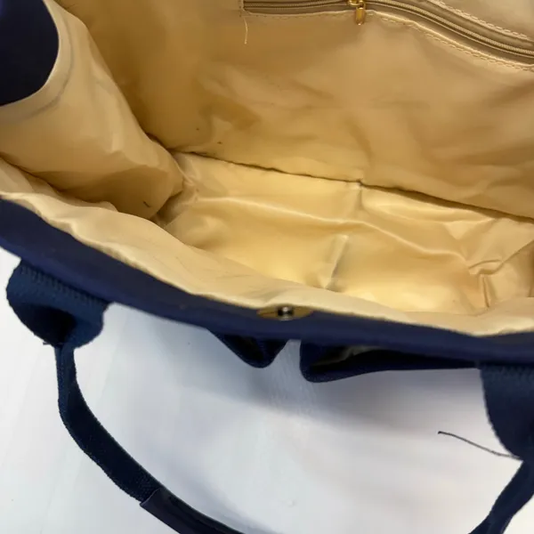 Navy Canvas Tote Bag Compartments Crossbody Work Laptop Purse Teacher Nurse NEW - Image 4