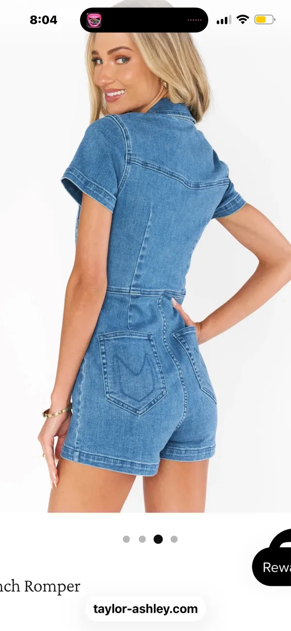 Show Me Your Mumu denim romper  - Image 2