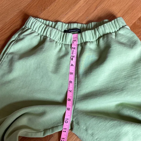 Brandy Melville Light Green Sweatpants Jogger Pants Size XS-S Cotton Blend - Image 7