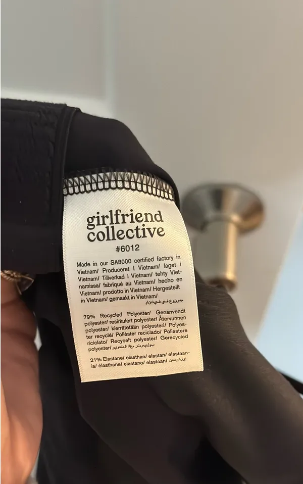 Girlfriend Collective Bike Unitard Black - Image 6