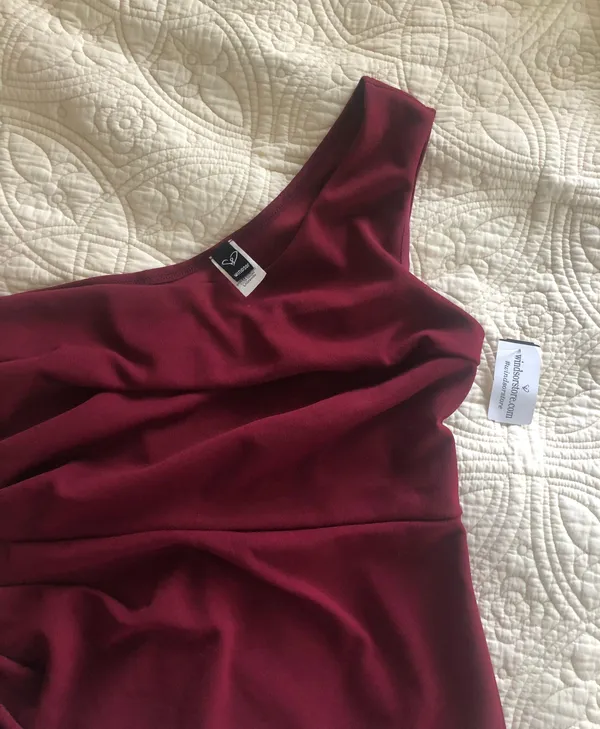 Windsor One Shoulder Cocktail Dress - Image 3