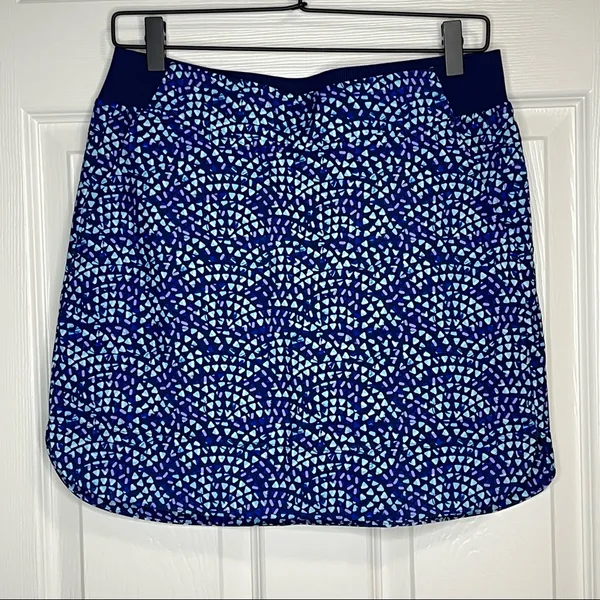 Cypress Club Blue Depths Geometric Print Skort Size S - Image 7