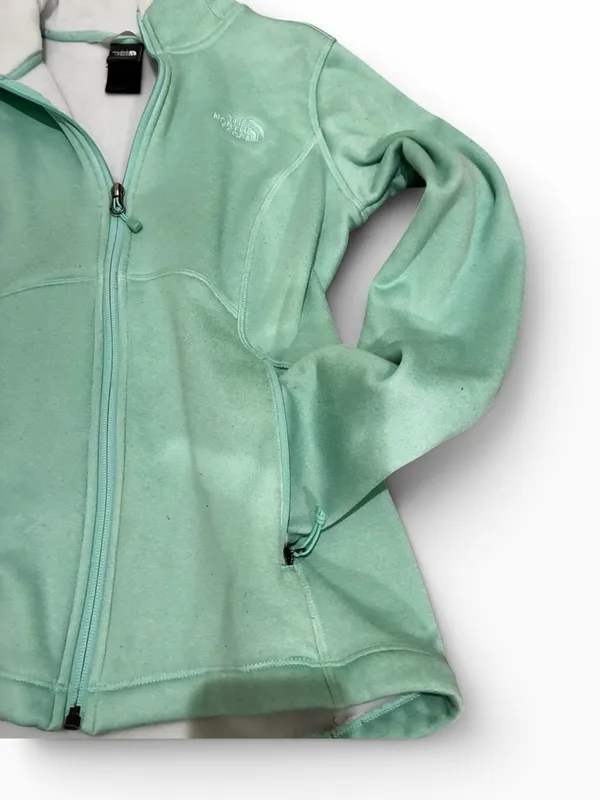 The North Face Mint Green Fleece Zip-Up Jacket - Image 2
