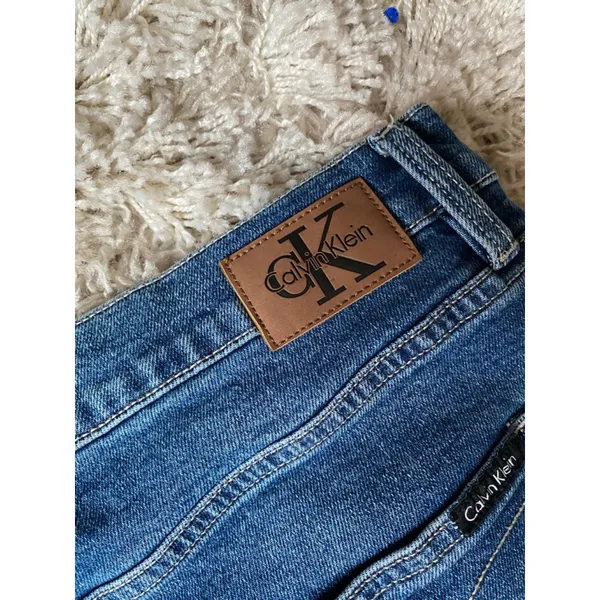Calvin Klein Classic Straight Leg Blue‎ Denim Jeans High Rise 14 Classic Casual - Image 6