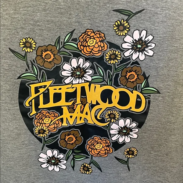 Fleetwood Mac LS Tee Large Boho Gray - Image 2