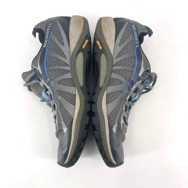 Merrell Women's Siren Edge Vibram Hiking Trail Sneakers Shoes Gray Blue Size‎ 8 - Image 3