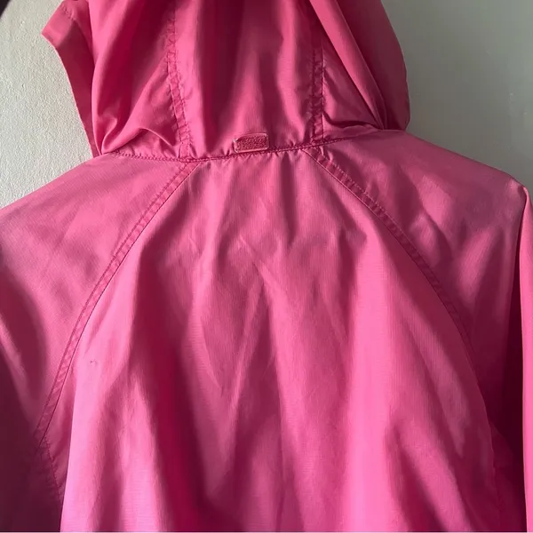 L.L. Bean Pink Lightweight Windbreaker Jacket Size Large - Image 9