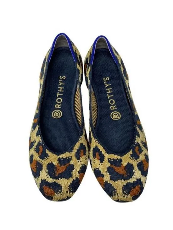 Rothy’s The Flat Knit Leopard Print Round Toe Ballet Flats Women’s Size 7.5 - Image 2