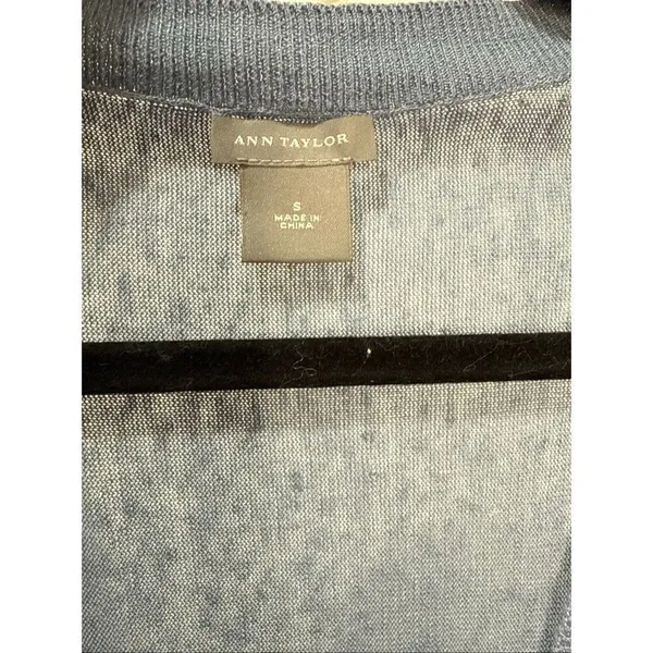 Ann Taylor linen & silk cardigan sweater top Small - Image 4