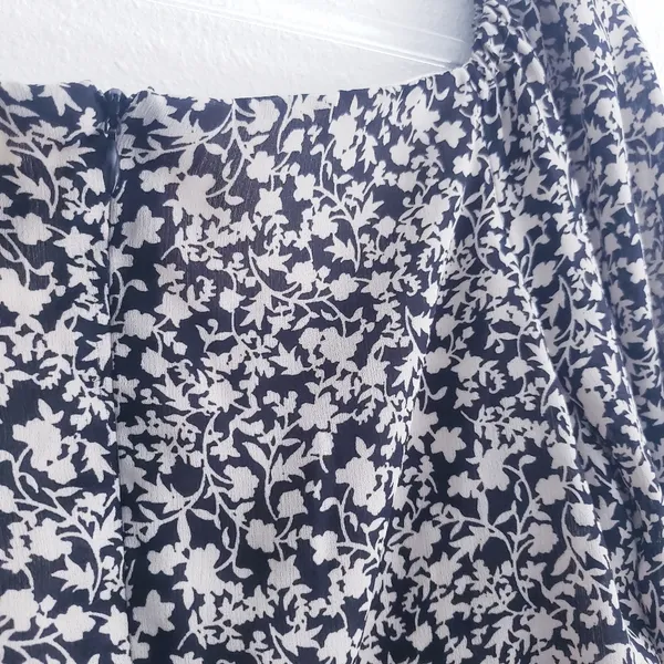 Lulu's Floral Long Sleeve Square Neckline Mini Dress - Image 9