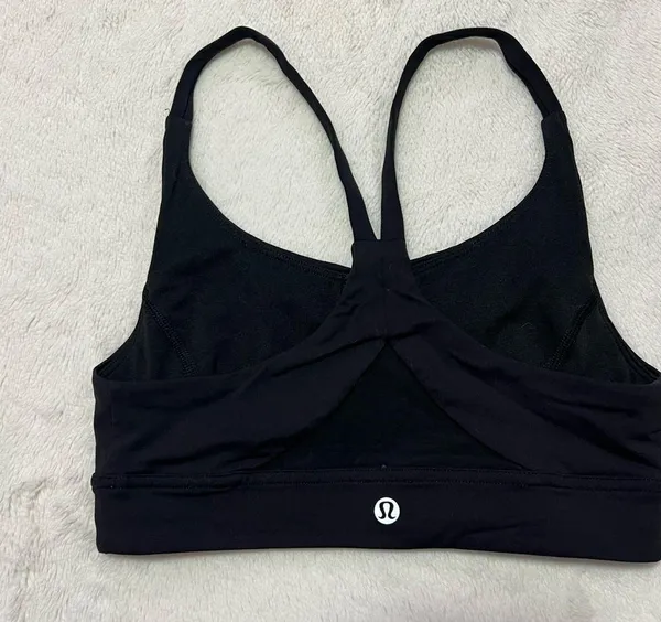 Black Lululemon Sports Bra - Image 3