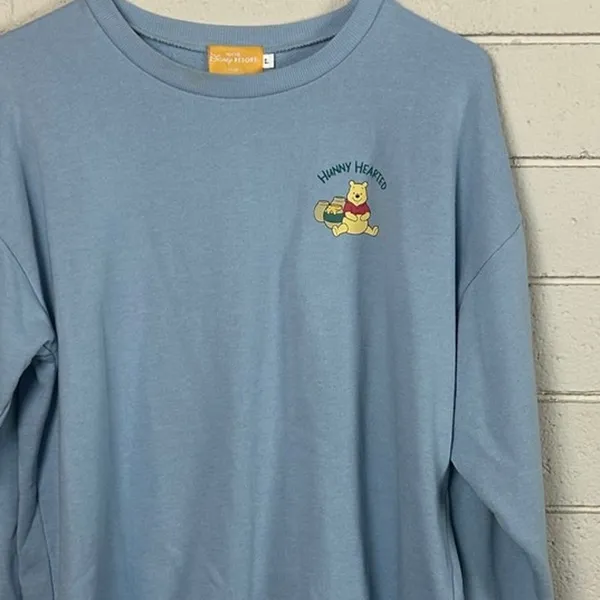 Disney Resort Blue Winnie the Pooh Sweatshirt size L - Image 5