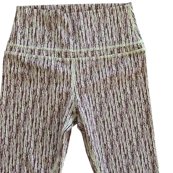 NWT CRZ YOGA Isabella HR Crop Leggings Stripe Multi, Size 4/6 Small NWT - Image 4