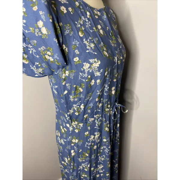 Reformation Lisse Dress in Blue Avery‎ Floral Sz 8 - Image 6