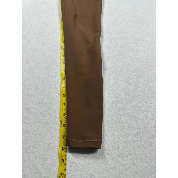White Fox Active Women’s High-Waisted Leggings Size Small Brown Stretch - Image 6