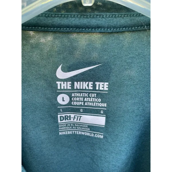 Philadelphia Eagles Nike Dri-Fit Tee Unisex Sz L (runs small)Green Graphic NFL - Image 11