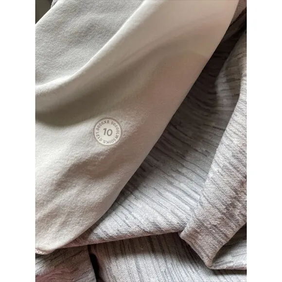 Lululemon Women‎ Jogger Camo Heather Grey Size 10 Texture Active Run - Image 7