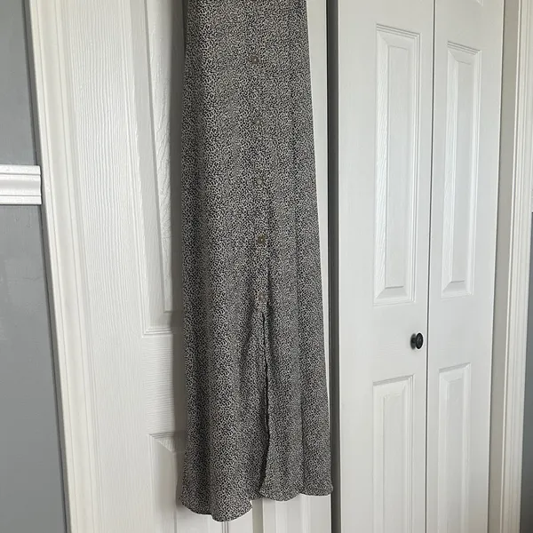 Sienna Sky Black and White Spotted Maxi Dress - Image 2