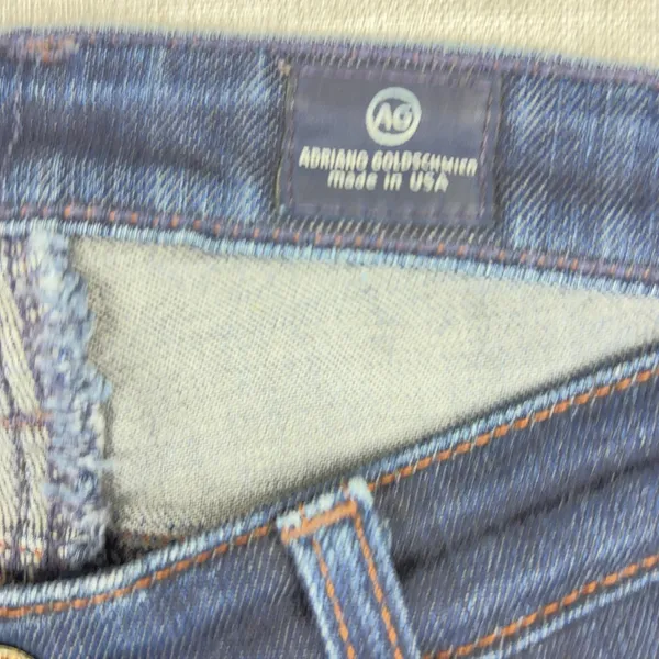 AG Adriano Goldschmied The Stilt Jeans Womens 27R Blue Dark Wash Mid Rise Skinny - Image 3