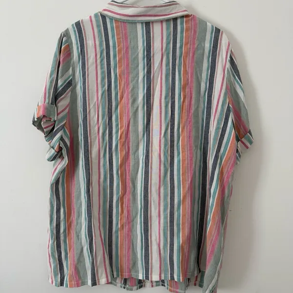 SHEIN Striped‎ Button Front Summer Women’s 2XL - Image 4