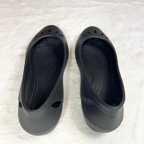 CROCS Black Cutout Kelli Ballet Flats Women’s Size 10 - Image 6