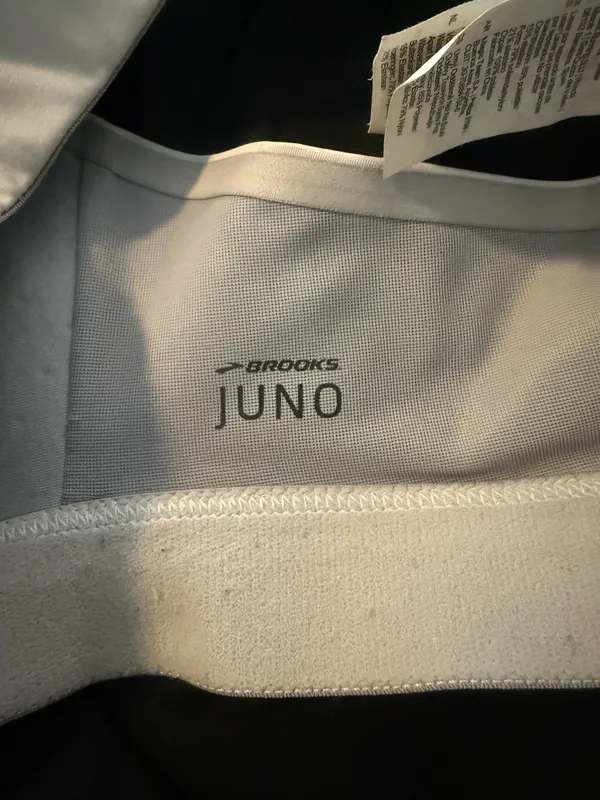 {BROOKS} Juno White High-Impact Racerback Sports Bra - Image 8
