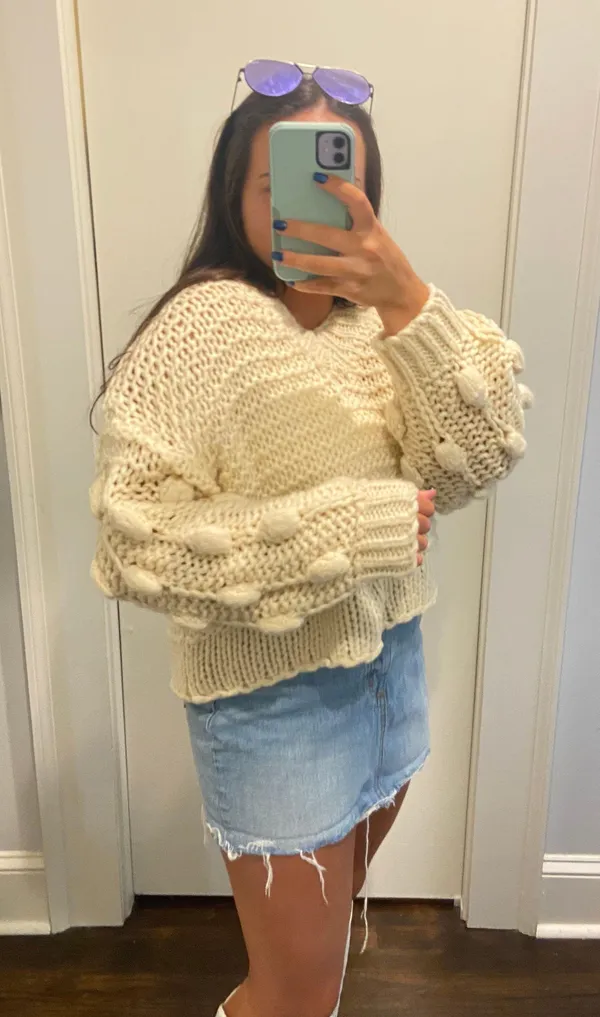 Vestique PomPom Sweater - Image 3