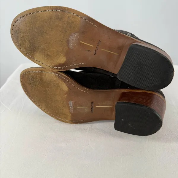 Dolce Vita Pull On Suede Boots in Chocolate‎ Brown size 10 - Image 7