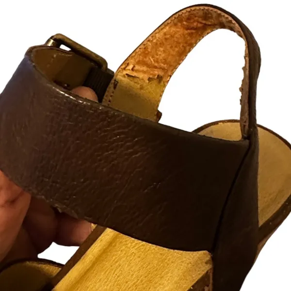 Levity Carlita Leather Wedge Heels as‎ is - Image 6
