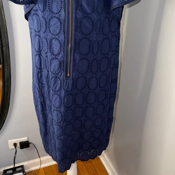 J. Crew 100% Cotton Navy Mini Dress - Image 9