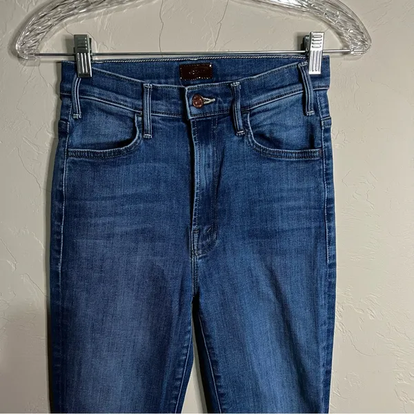 MOTHER The‎ Hustler Ankle In One Trick Pony High Rise Flare Denim Jeans - Image 3