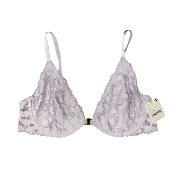 Free People Intimately New Romantics Lavender Lace Front Close Underwire Bra 36B - Image 2