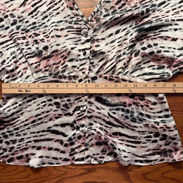 Naked Zebra Cropped Top Zebra Print V Neck Women's‎ - Image 6