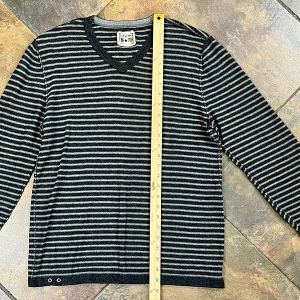 Converse One Star Stripe Long Sleeve Sweater Medium - Image 6