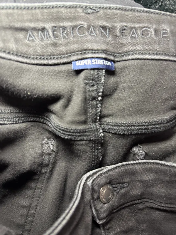 American Eagle Black Highest Rise Jeggings Size 20. - Image 3