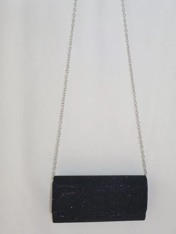 Black Glitter Clutch, Evening Bag, Party Purse o Formal Bag. - Image 8