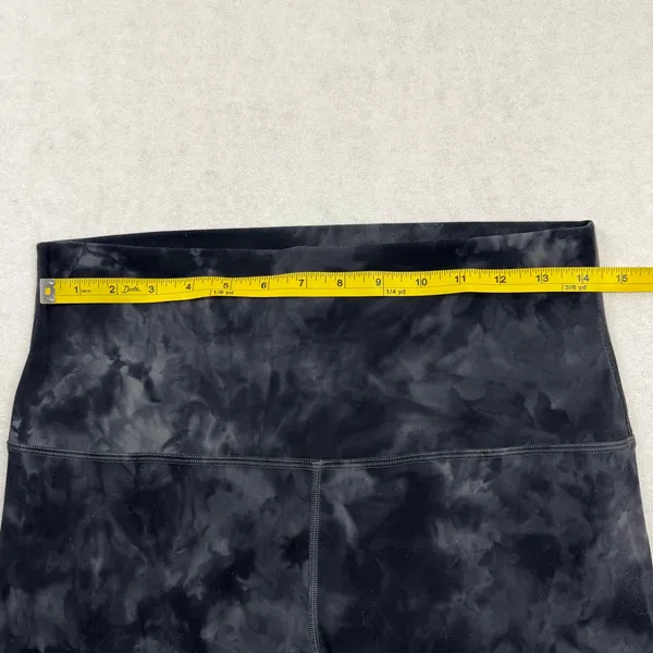 Lululemon Align Super High-Rise Crop 21” Diamond Dye Black Gray Size 12 - Image 6