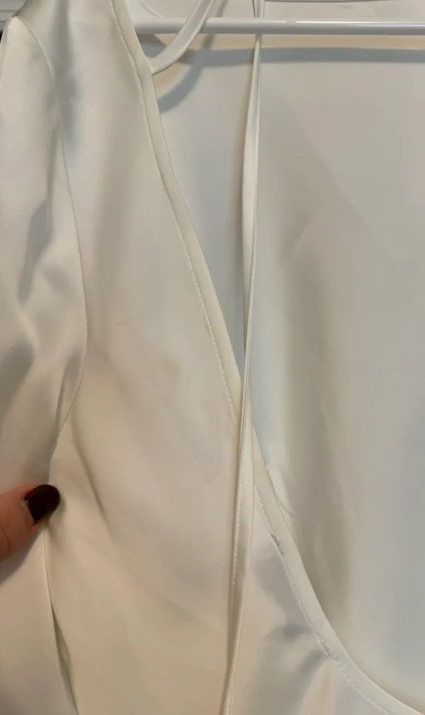 Gianni Bini White Longsleeve Back Dress - Image 3